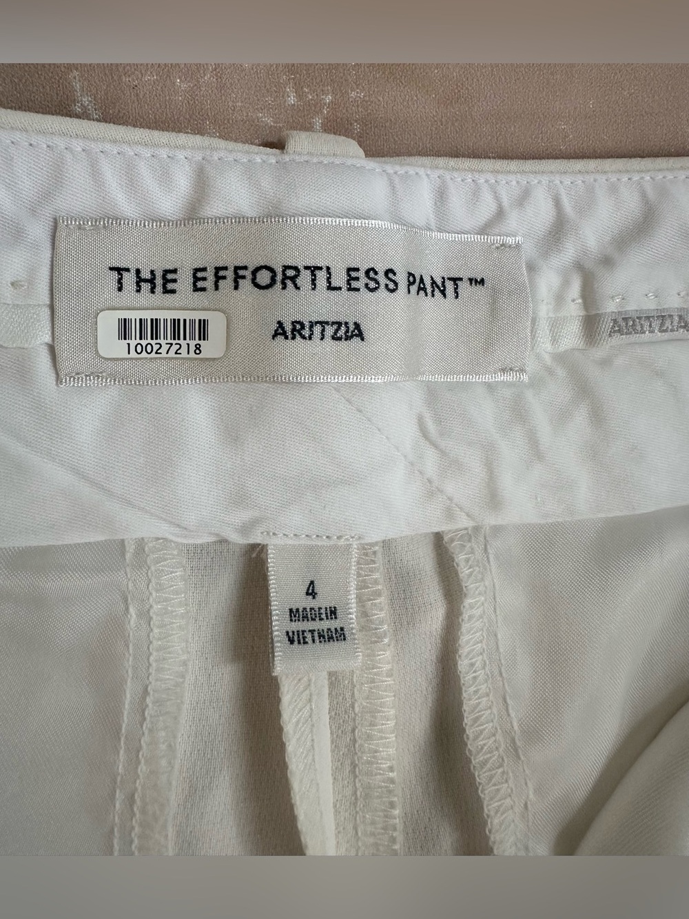 Aritzia The Effortless Pant White Size 4 High Rise Wide Leg Office Trousers - Picture 4 of 11